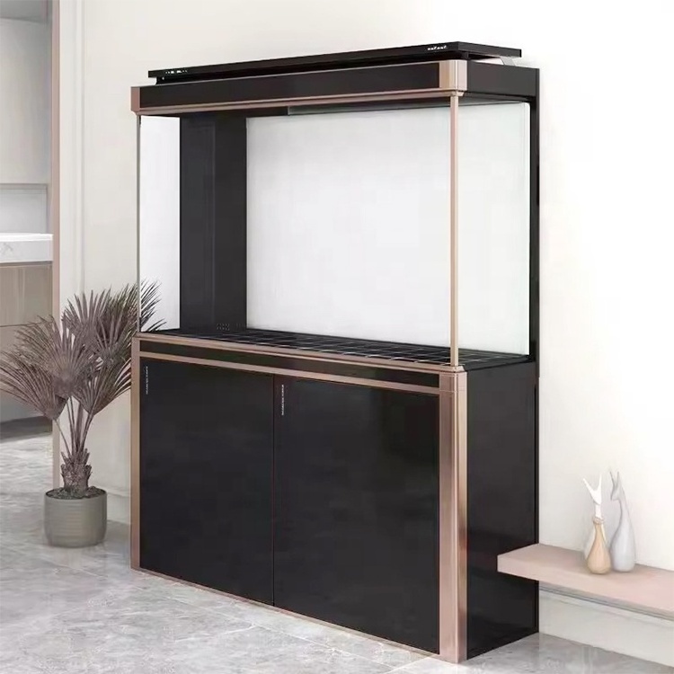 Moving Fish Transport Tank Large Fish Tank Aquarium with Base Cabinet Vertical Door Chinese Aquariums & Accessories Glass Tank