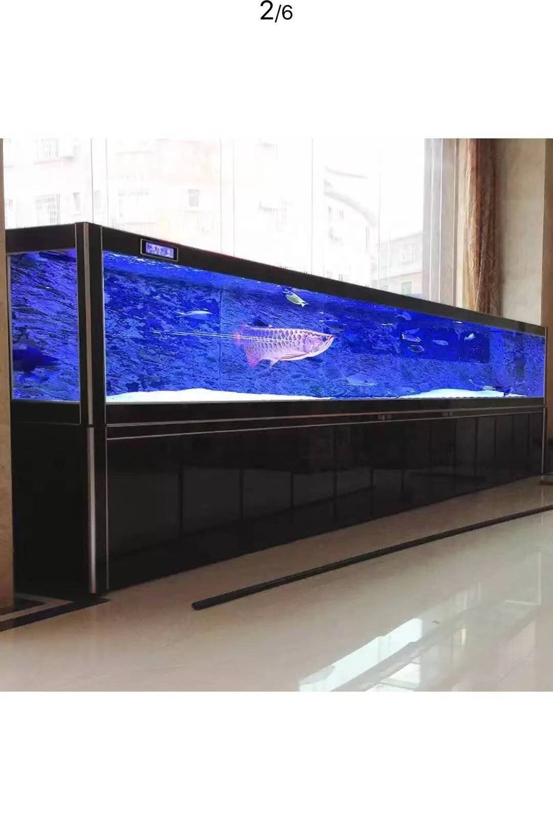 Large marine acrylic large arowana fish tank home living room aquarium 200/500/800/1000/1500 Gallon Fish Aquarium