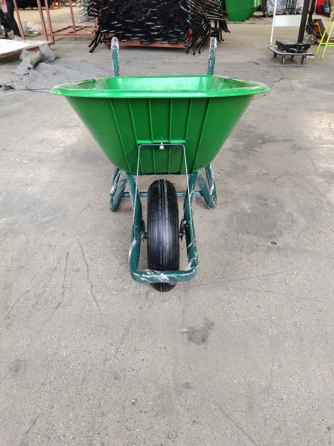 European Market French Wheelbarrow Large Capacity 85L  Plastic Bucket Wheelbarrow WB6414