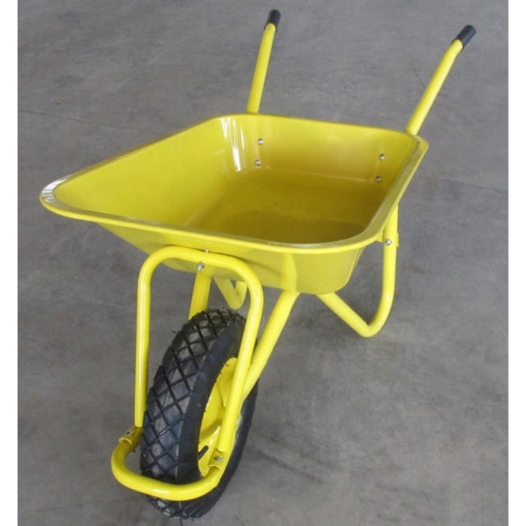 Galvanized Tray Large Load Capacity Wheelbarrows WB5009 Concrete Wheelbarrow Africa Market Hand Trolley