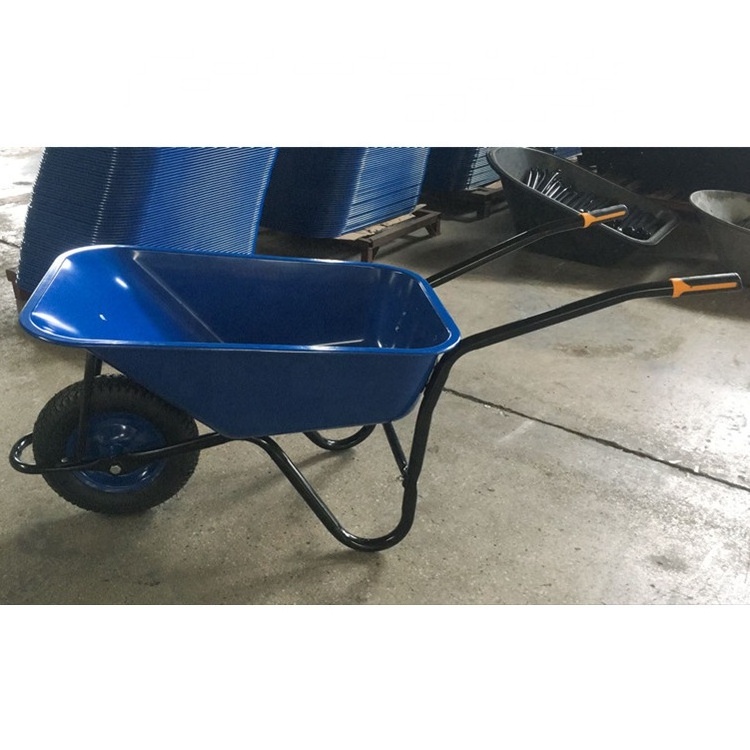 Galvanized Tray Large Load Capacity Wheelbarrows WB5009 Concrete Wheelbarrow Africa Market Hand Trolley