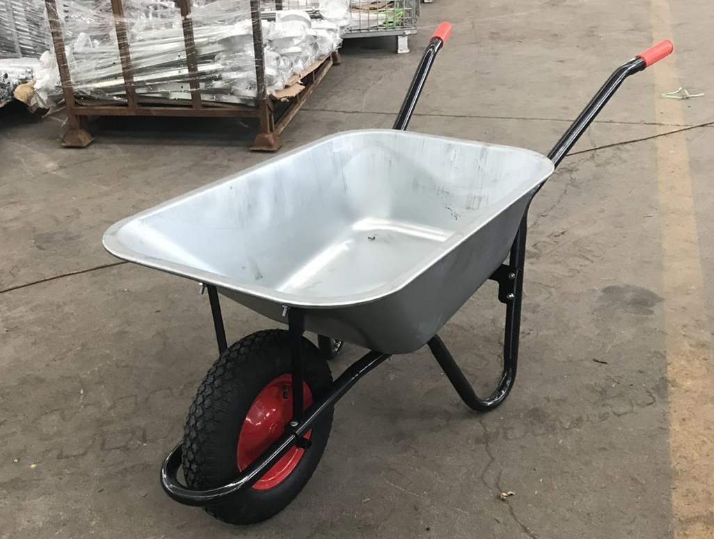 Galvanized Tray Large Load Capacity Wheelbarrows WB5009 Concrete Wheelbarrow Africa Market Hand Trolley