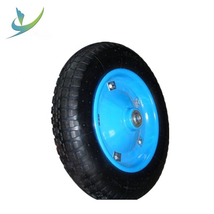 Wheelbarrow Tyre 4.80/4.00-8 Top Quality Wheelbarrow Tyre With Rim 14 Inch Solid Mental Wheel Pneumatic Wheel