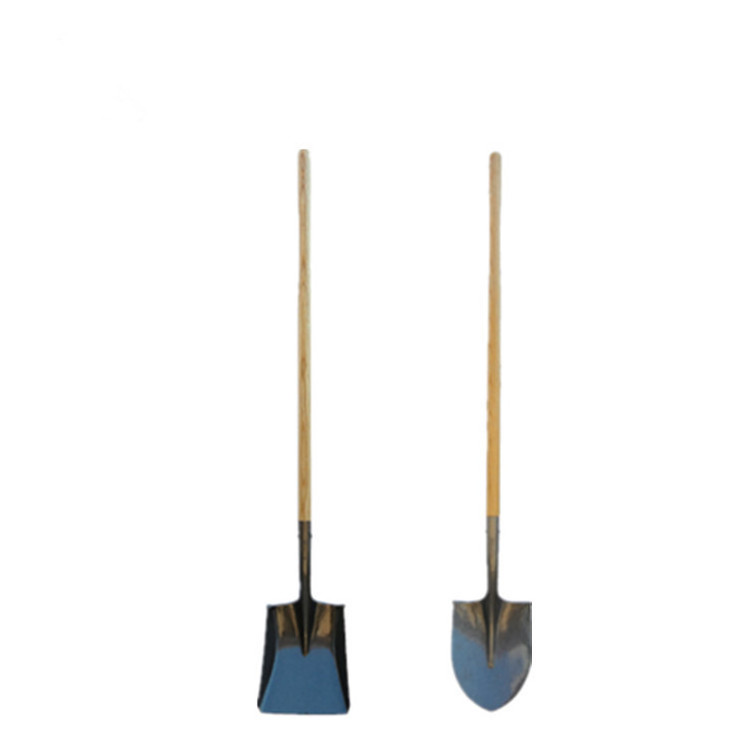 Steel Handle Shovel With Y Grip Digging Tools Railway Steel Shovel Metal Handle Shovel