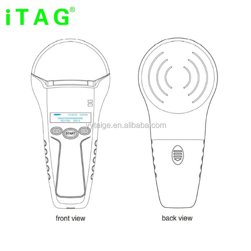 Long range Portable Animal Pet ID Microchip RFID Scanner Reader