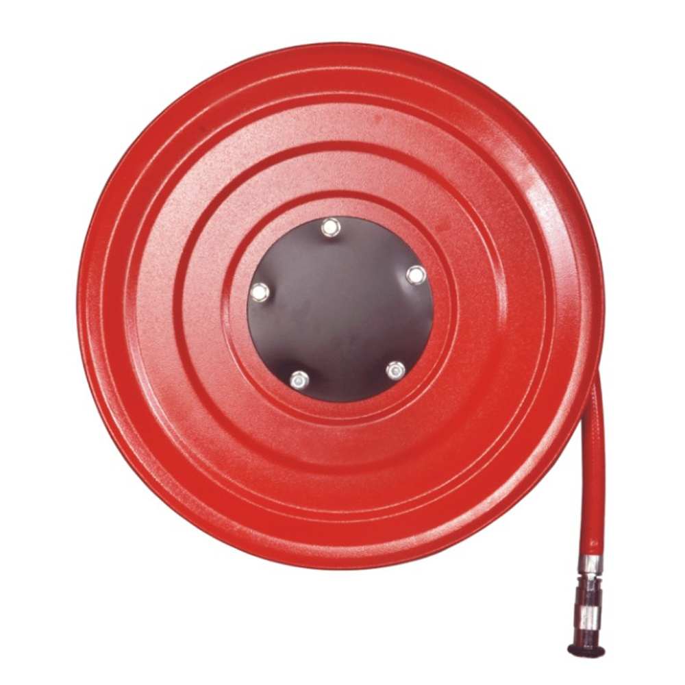 Fire Fighting Device Accessories Manual Valve 30m Fire Fighting Hose Pipe Reel For Sports Arenas Conference Centre