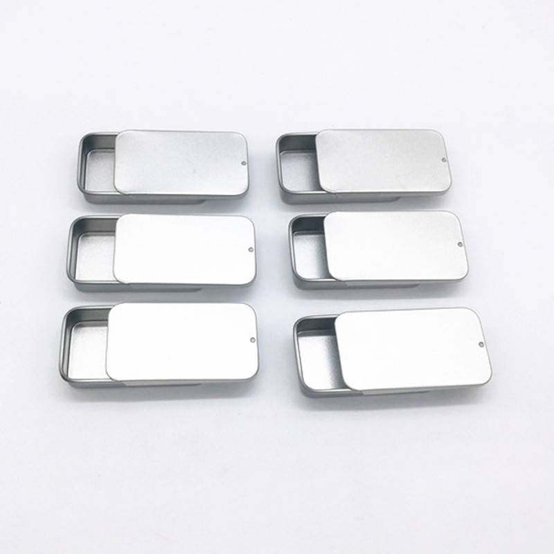 60x34x12mm sliding tin box for 10-12g   solid perfume lip balm packing box