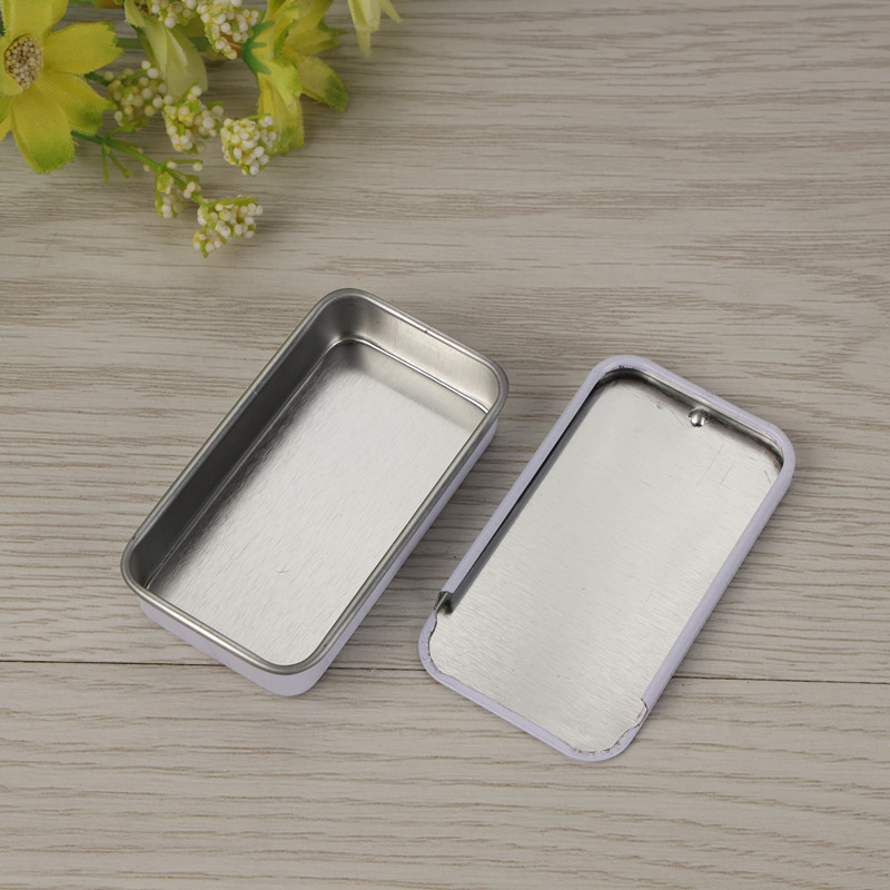 60x34x12mm sliding tin box for 10-12g   solid perfume lip balm packing box