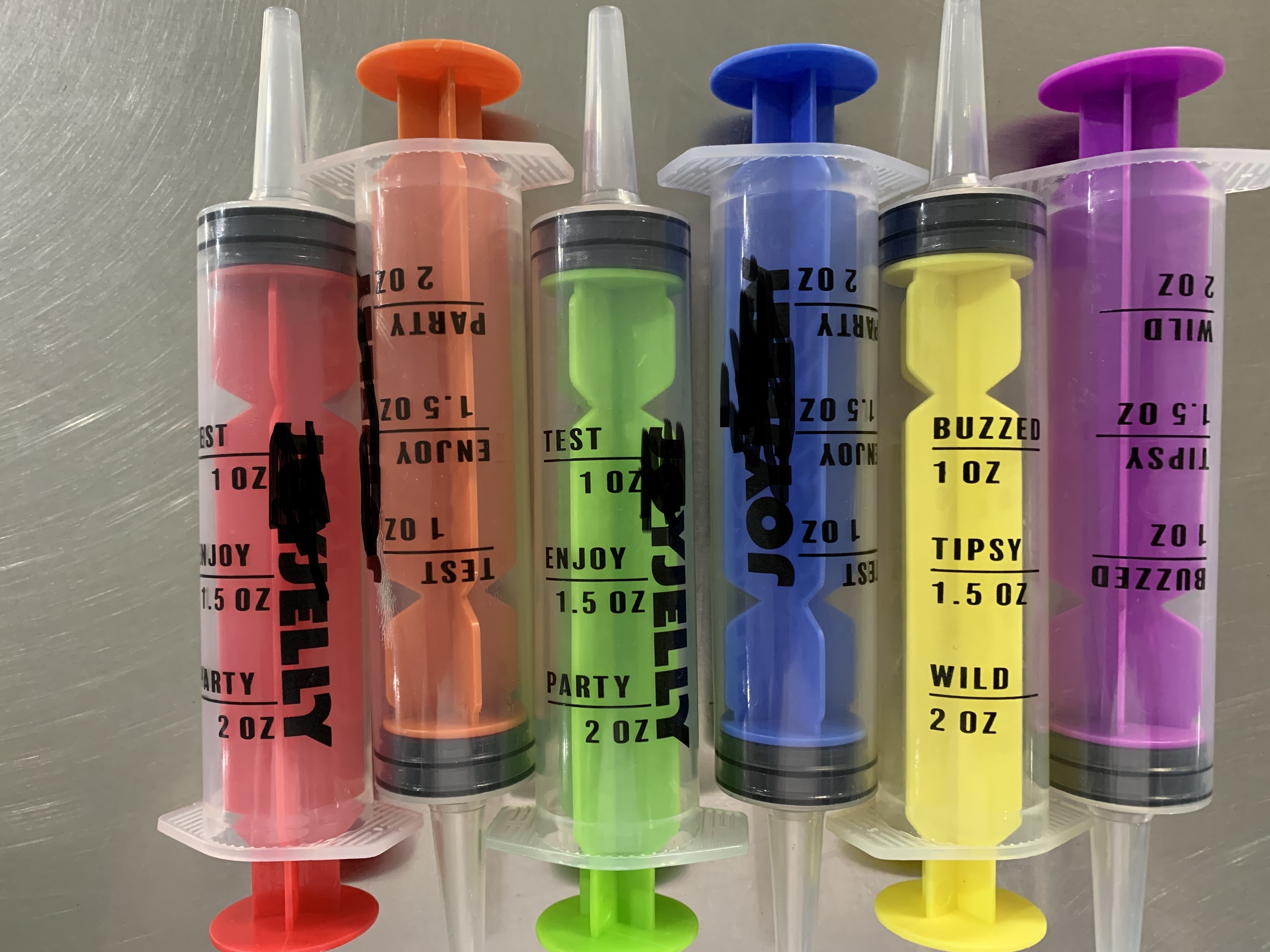 Manufacture 60ml Syringe  2oz Syringe OEM LOGO Jello Shot Syringe