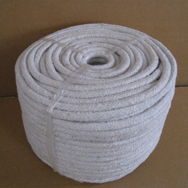 Refractory Ceramic Fiber Round Ceramic Fiber Rope for High Temperature Oven Door Seal