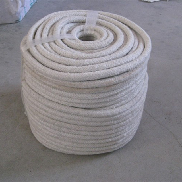 Refractory Ceramic Fiber Round Ceramic Fiber Rope for High Temperature Oven Door Seal