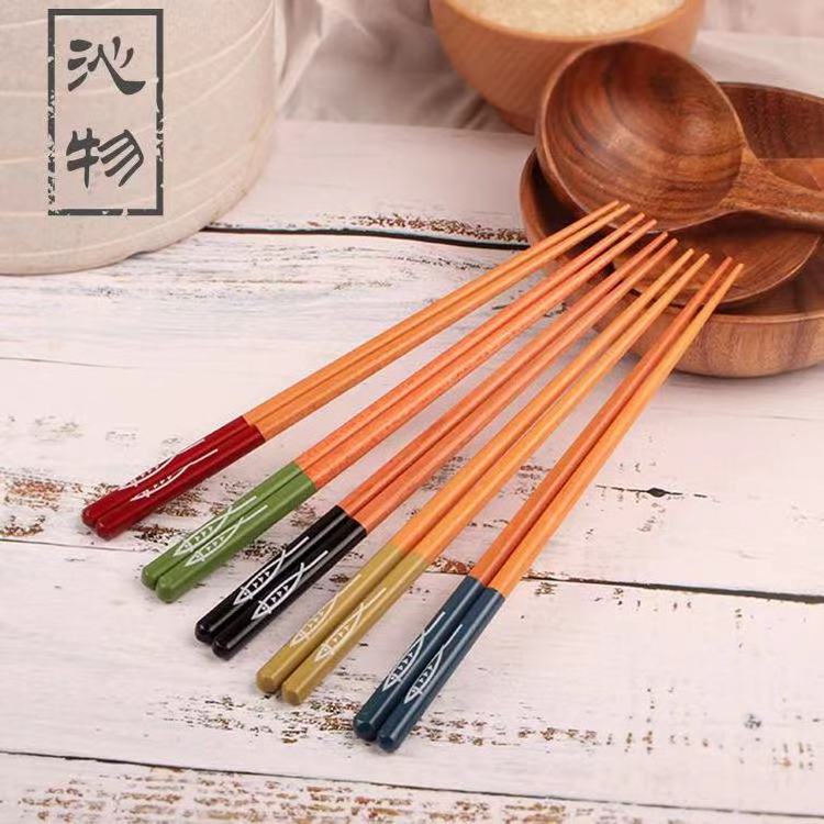 Wholesale china manufacturer reusable custom printed 100% good quality bamboo chopsticks disposable sushi chopsticks