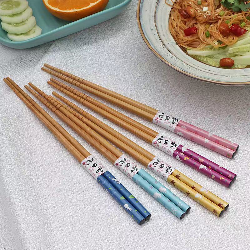 Wholesale china manufacturer reusable custom printed 100% good quality bamboo chopsticks disposable sushi chopsticks