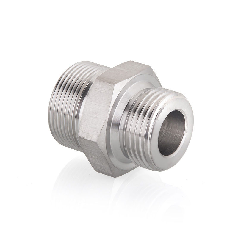 adapter ningbo 1/2 unf to 1/4 bsp carbon steel swage nipple hydraulic fitting pipe fitting