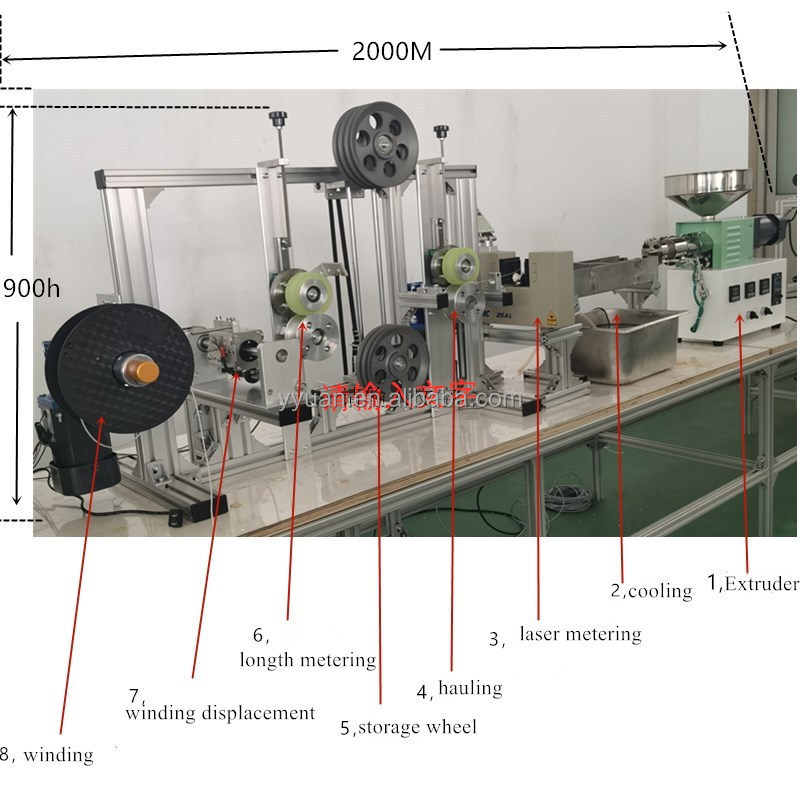 SJ25 High precision 3D printer filament extrusion line  3D printer filament making machine Desktop filament extrusion machine