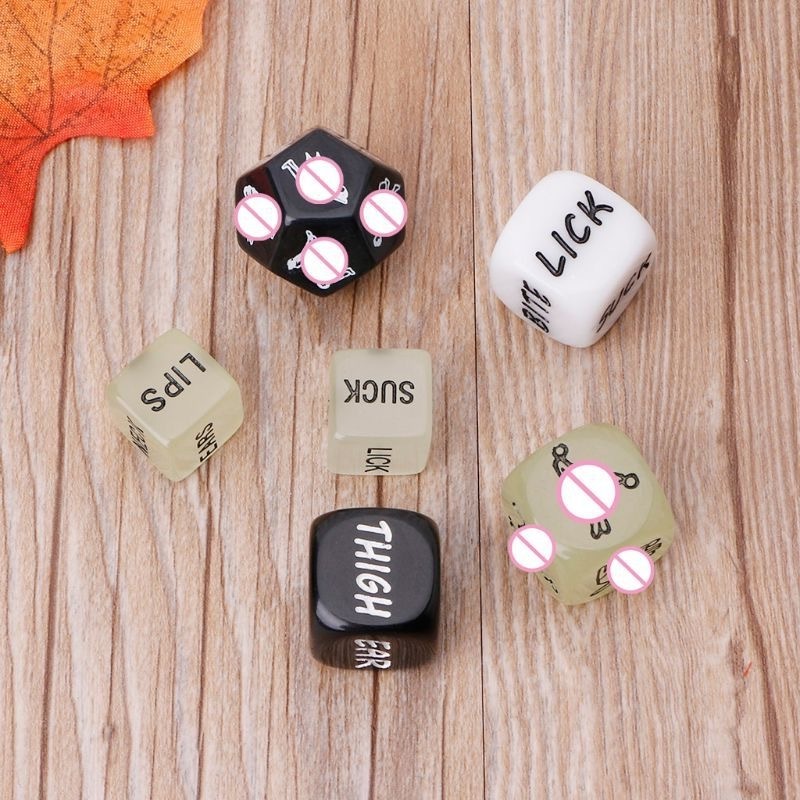 6pcs per set acrylic adult erotic dice adult toy for couple sex game romance love gambling sex party position dice