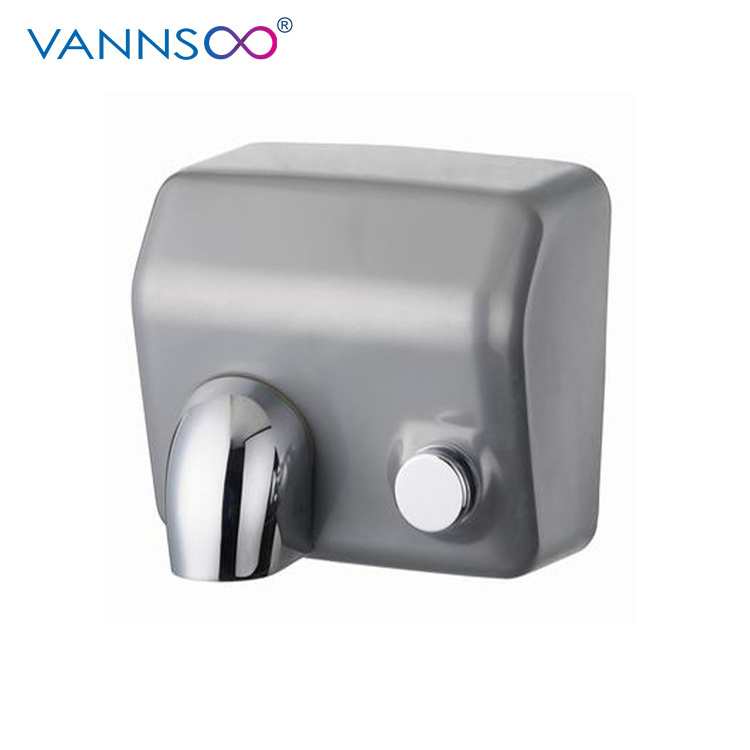 Vannsoo 220V 1400W-2300W High Speed Automatic Stainless Steel  Hand Dryer for Bathroom