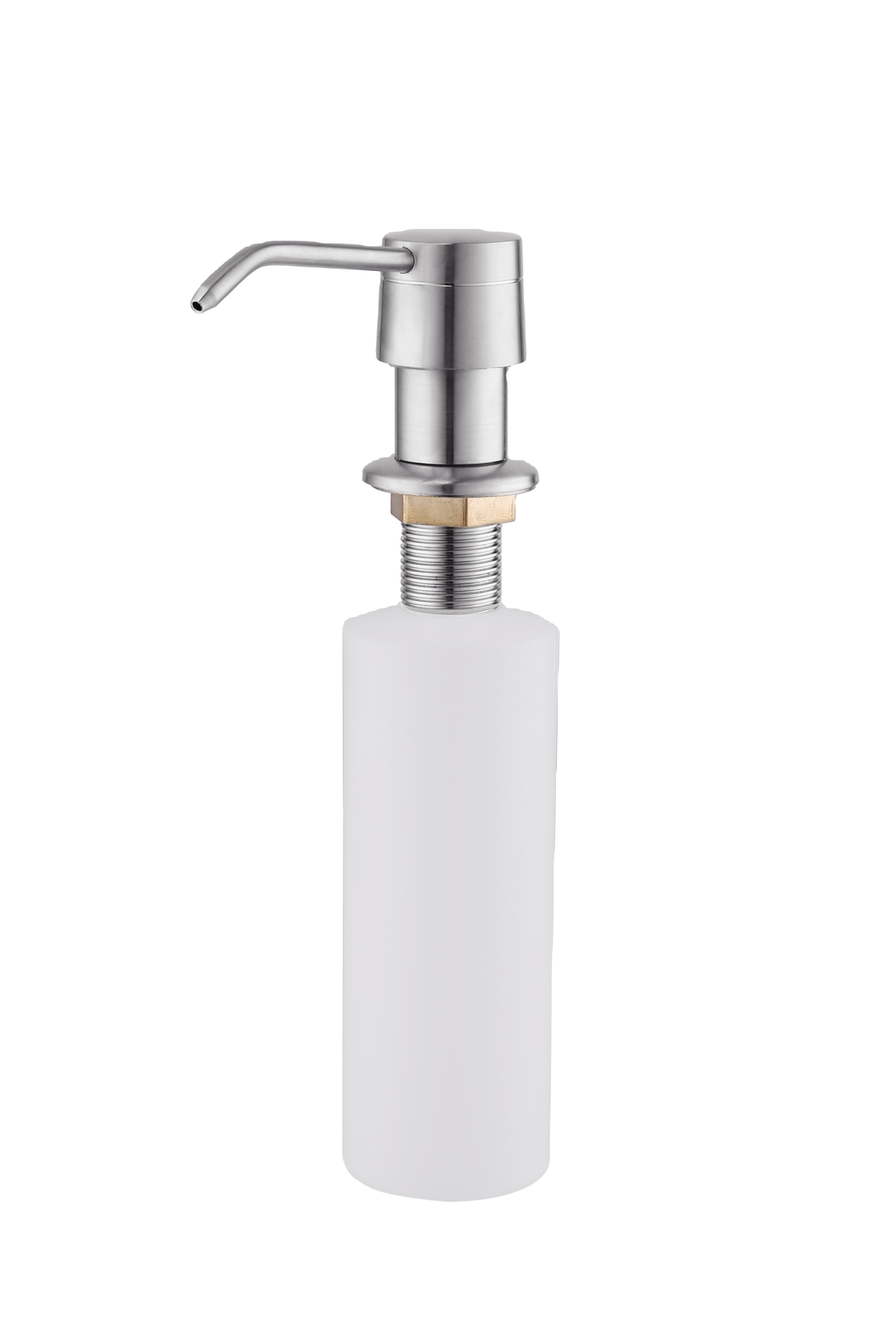 hotel bathroom kitchen sink hand Stainless steel sink mount manual soap dispenser