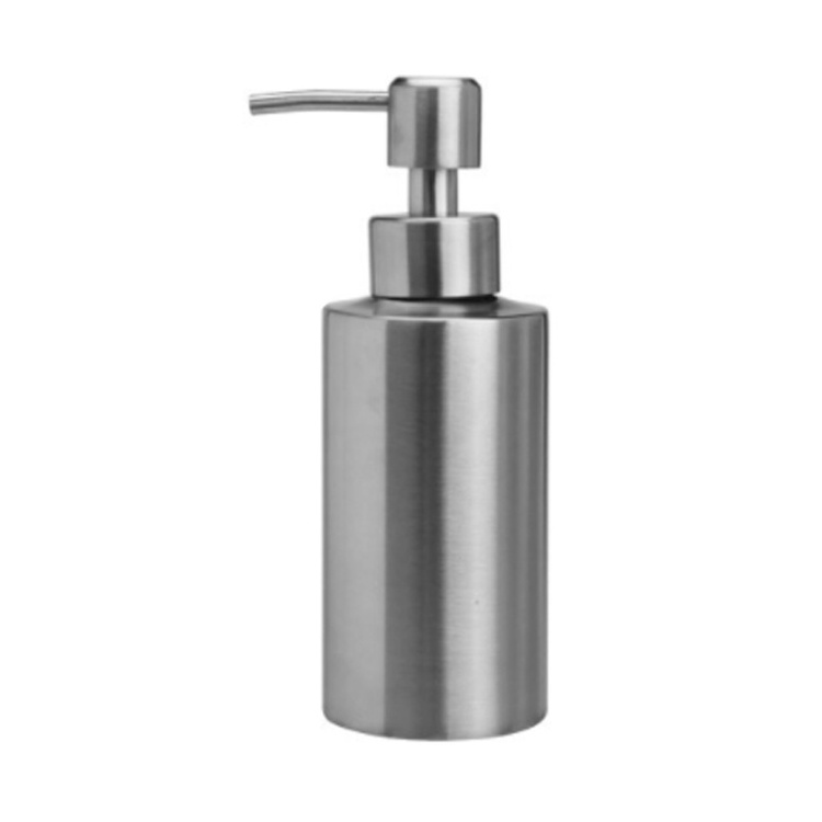 Bathroom Kitchen washroom table Stainless Steel  metal shampoo liquid soap dispenser