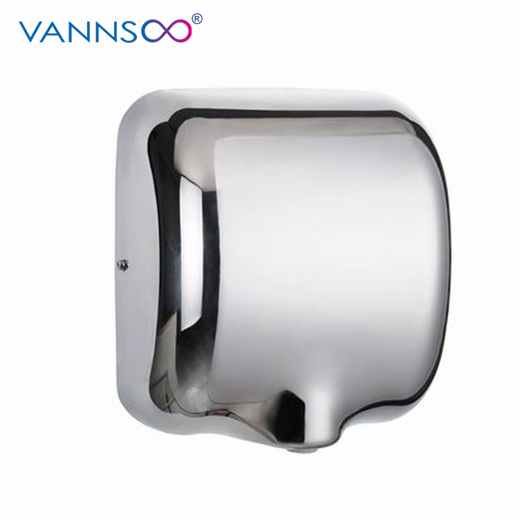 Vannsoo 220V 1400W-2300W High Speed Automatic Stainless Steel  Hand Dryer for Bathroom