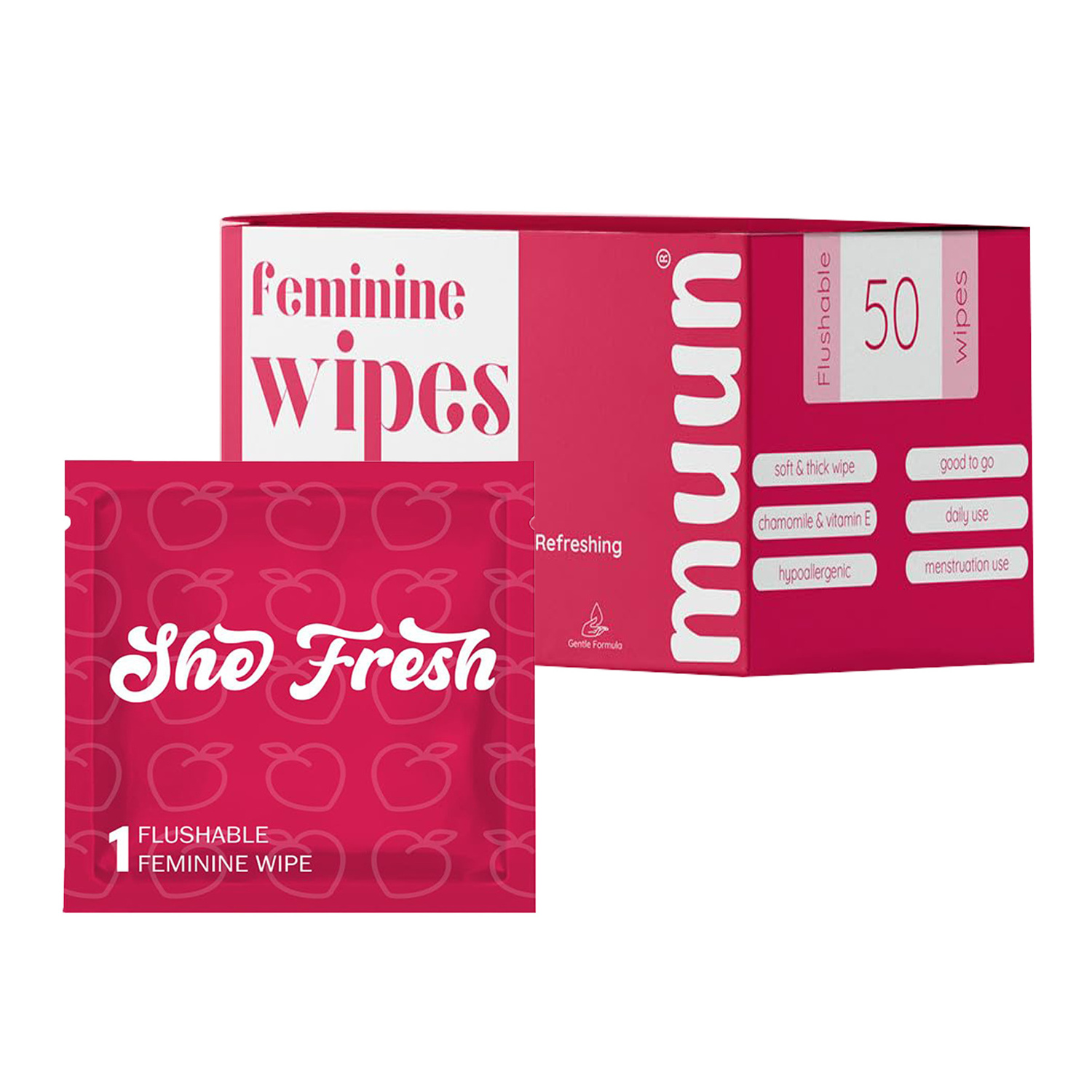 Custom Box Single Flushable Wipes for adults Feminine care wipes for Camping Travel Gym Yoni Wipes