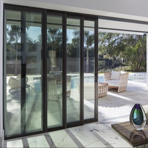 Miami Dade Approved AS2047 Aluminium Sliding Stacking Door Exterior Australian Patio Doors Double Glazing Glass Sliding Doora