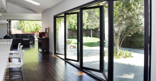 YY Facades Florida Miami-Dade Approved Aluminum Bi Fold Bifold Double Glass Doors