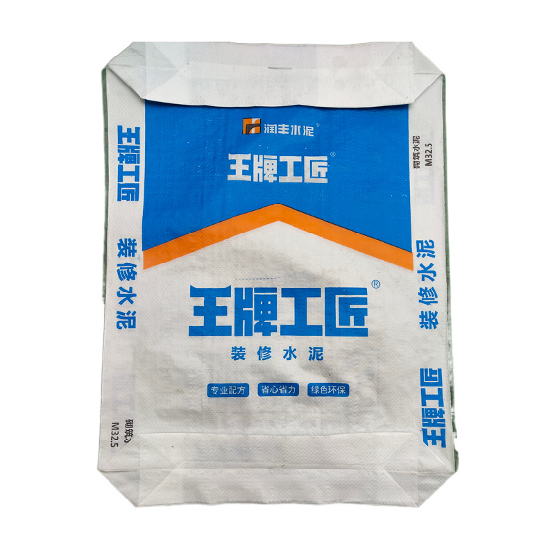 Hot Sale Square Bottom Valve PP Empty Cement Bag 25KG 40 KG 50KG Bag Cement Bag