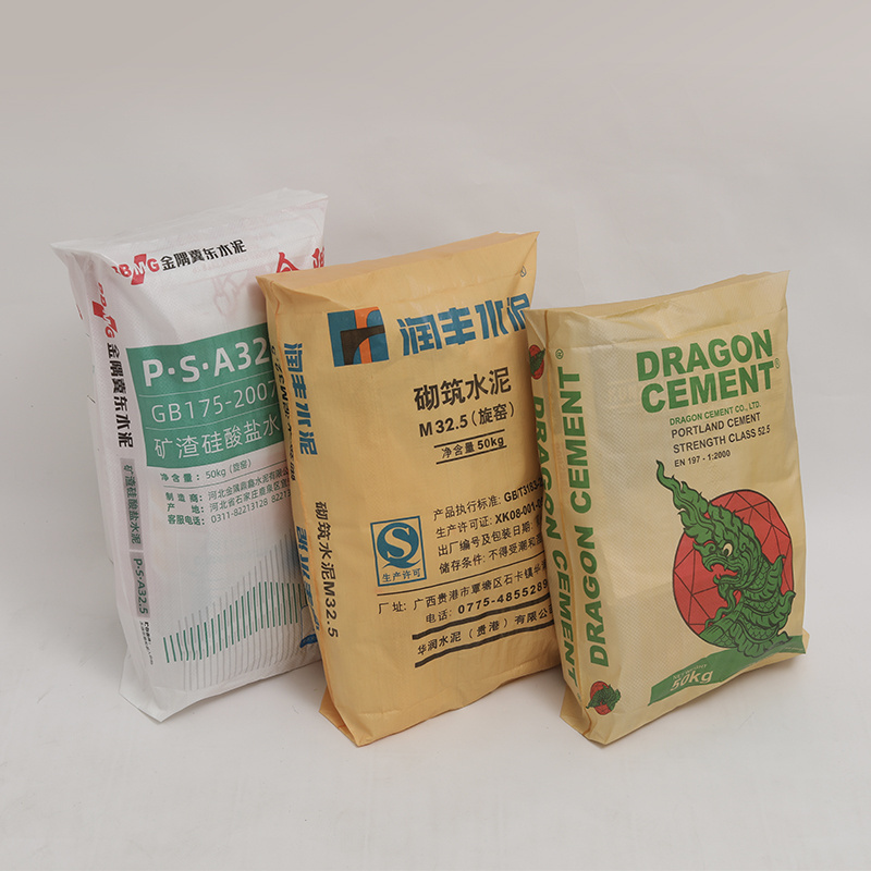 Hot Sale 25KG  50KG  empti cement sack packaging bag PP Valve Woven Bag Sac China manufacture