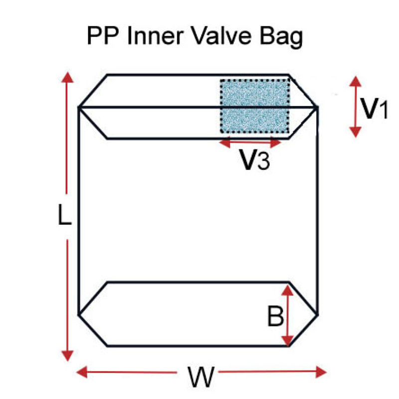 Hot sale PP Woven Bag Empty Cement Bag PP Valve Bag 25 KG 40 KG 50 KG  cement sack