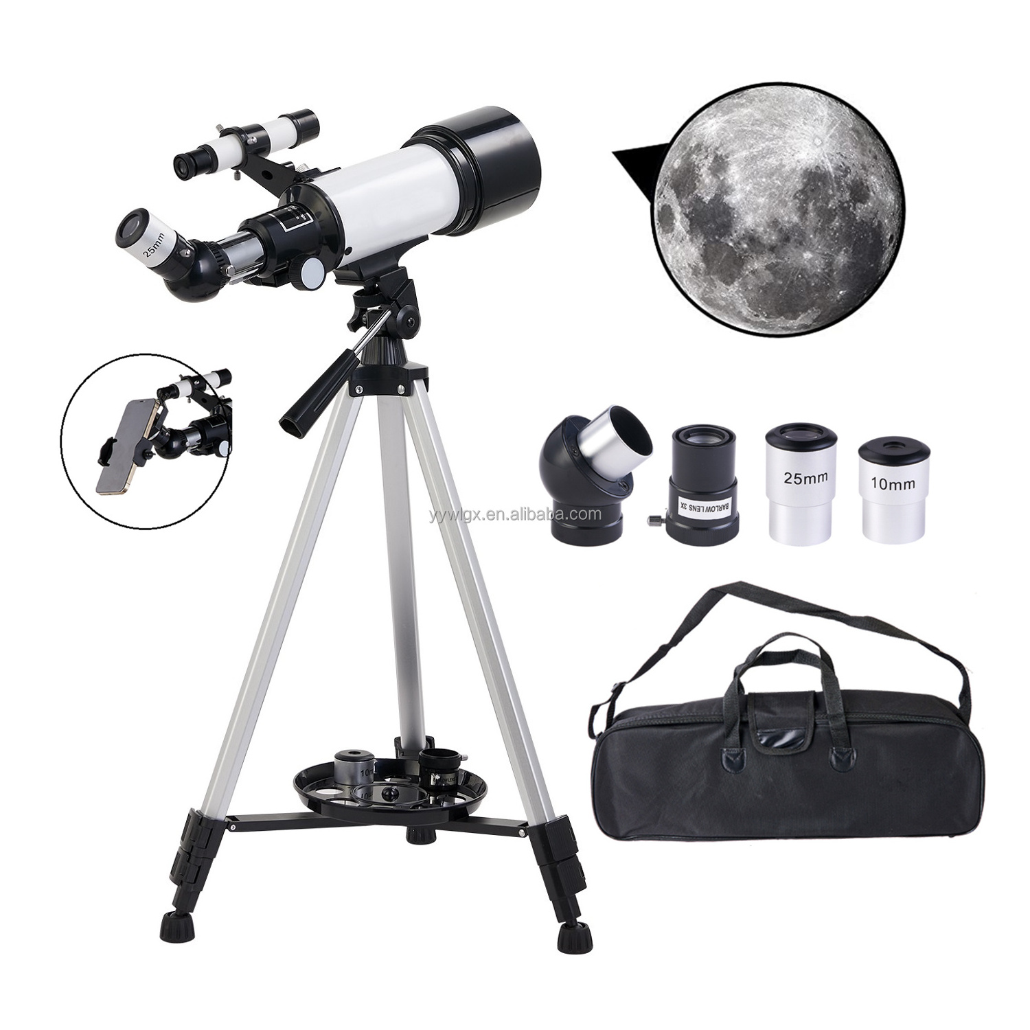 F40070M Star-watching Astronomical Telescope 70400 Monocular Binoculars Landscape Lens Entry Outdoors Spotting Scope