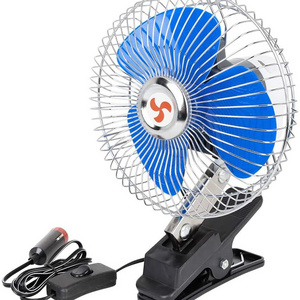 12V 6''Car Cooling Fan Automobile Vehicle Clip Fan Powerful Quiet Ventilation Electric Car Fans with Adjustable Clip