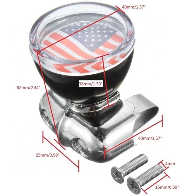 American Flag Design Truck Steering Wheel Knob spinner Forklift Steering Wheel Knobs For Car Truck SUV Tractor Trailer