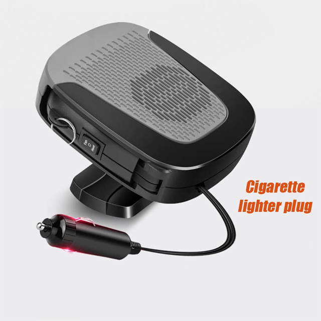 Portable 2in1 Car Heater Cooling Fans With Cigarette Lighter Plug for Window Defroster Demister