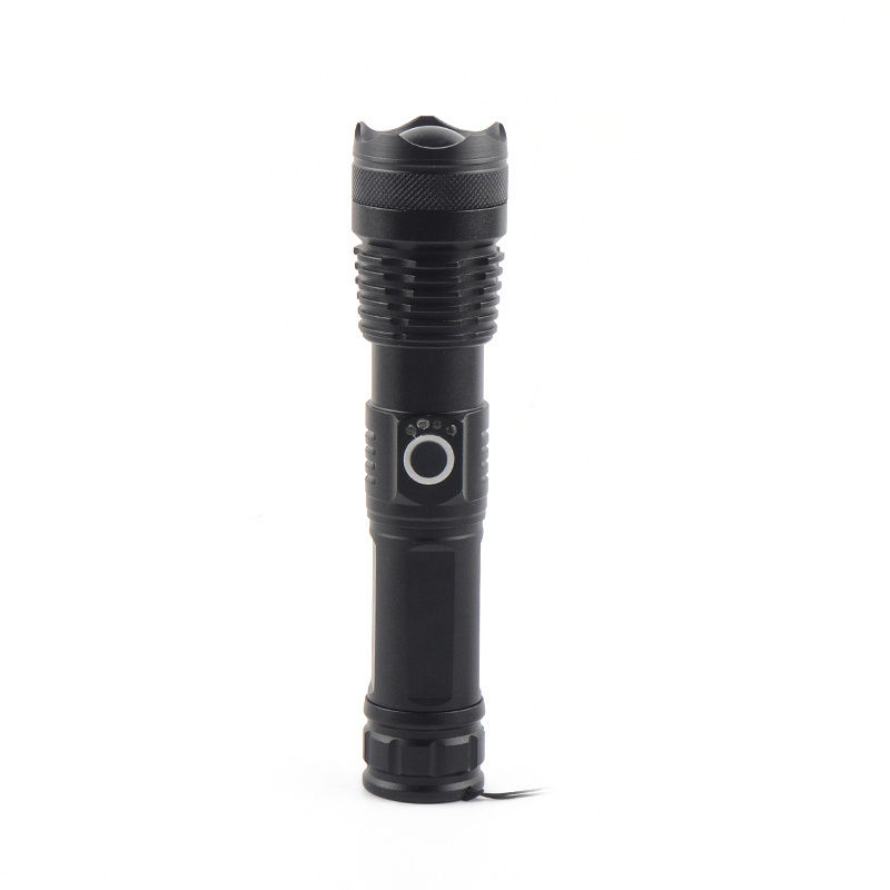 Powerful Bright LED Flashlight Waterproof Aluminum Alloy Zoom Light for Outdoor Sports