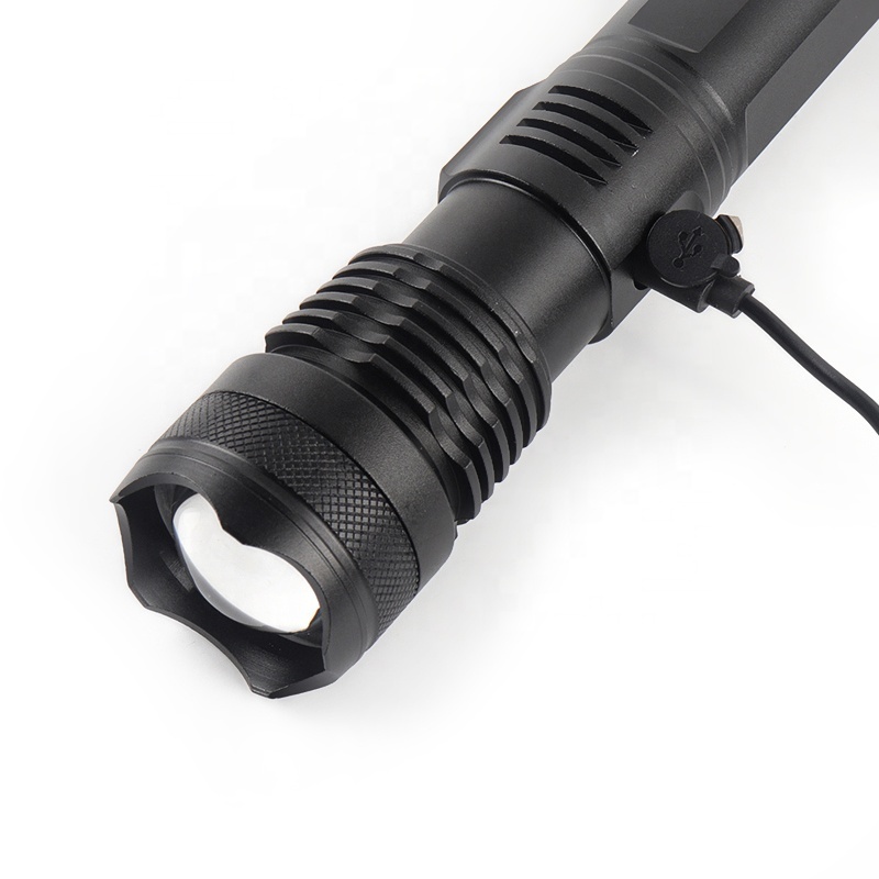 New XHP50 strong torch 18650  lithium battery Micro-USB charging outdoor strong flash light tactical camping torch flashlight