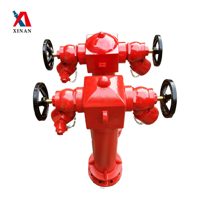 Attractive price new type 4 wet pillar fire hydrant 2way DN100 ball valves