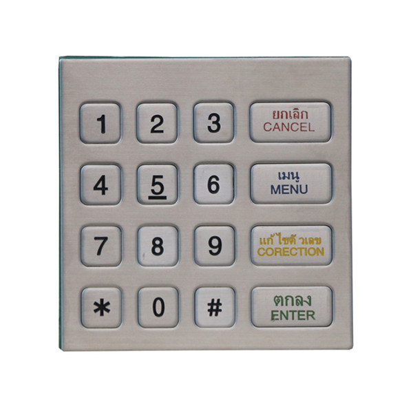 Brand new atm pin pad graphic overlay with high quality keypad