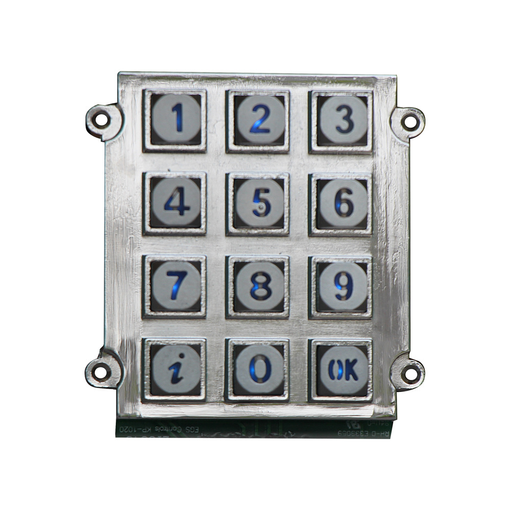 12 keys LED backlight keypad/access control enclosures keypad/security keypad for garage door lock