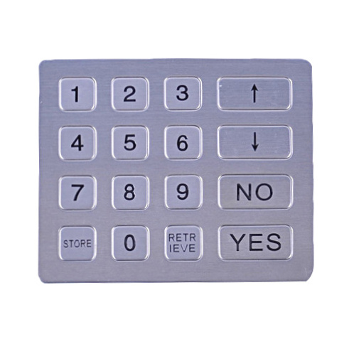 4x4 16 keys outdoor digital keypad wireless garage door opener stainless steel keypad