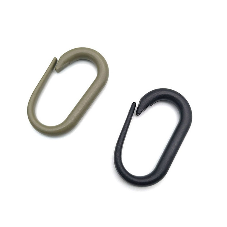 YYX Stock Tactical Open Gate Clip Snap Hooks for Outdoor Backpack Plastic Hanging Buckle Carabiner