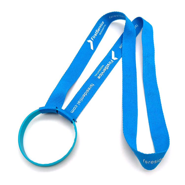 YYX Wholesale Custom Printing Water Bottle Holder Neck Lanyard Strap for Cup Reusable Cup Holder Lanyard