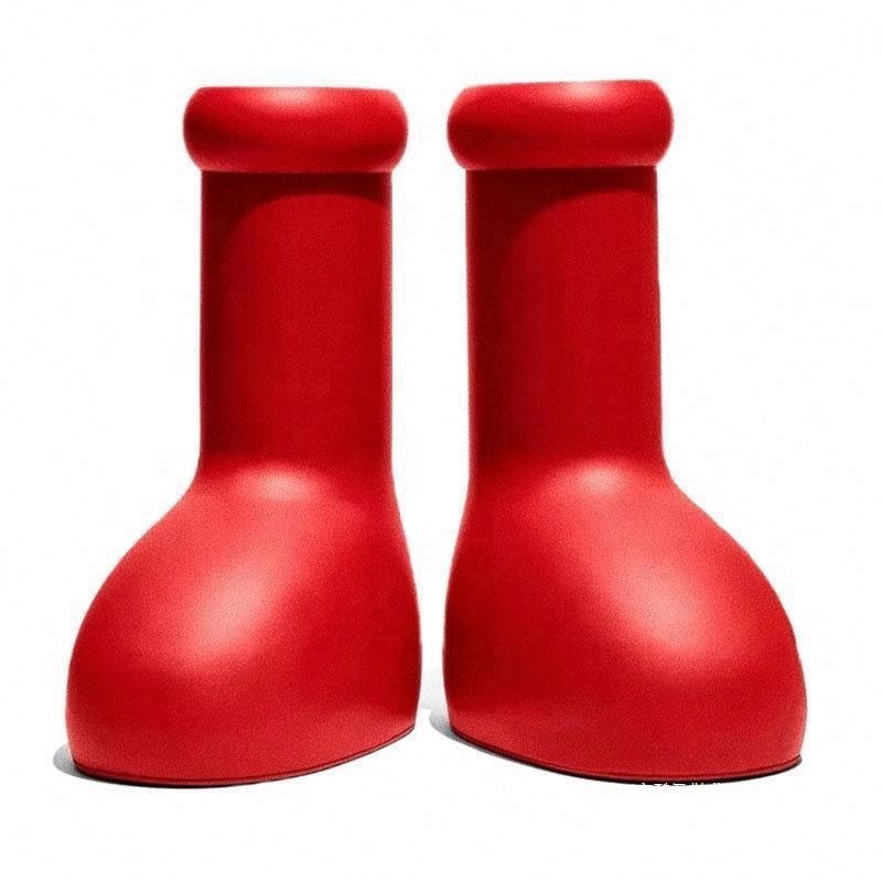 2023 Trending Astroboy Oversized Giant Bubble Foam Cartoon Astro Rubber Boy Men Boot Rain Women Kids Big Red Boots