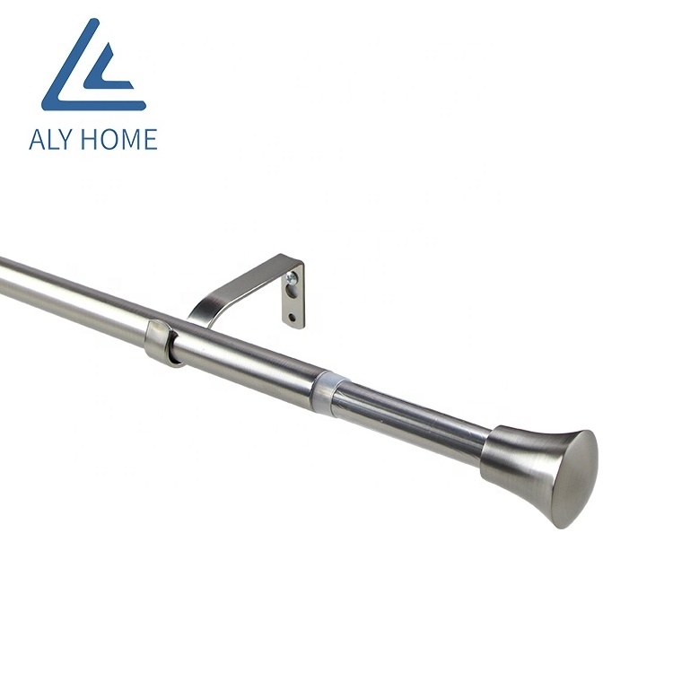 High quality living room curtain rod stainless steel telescopic curtain rod