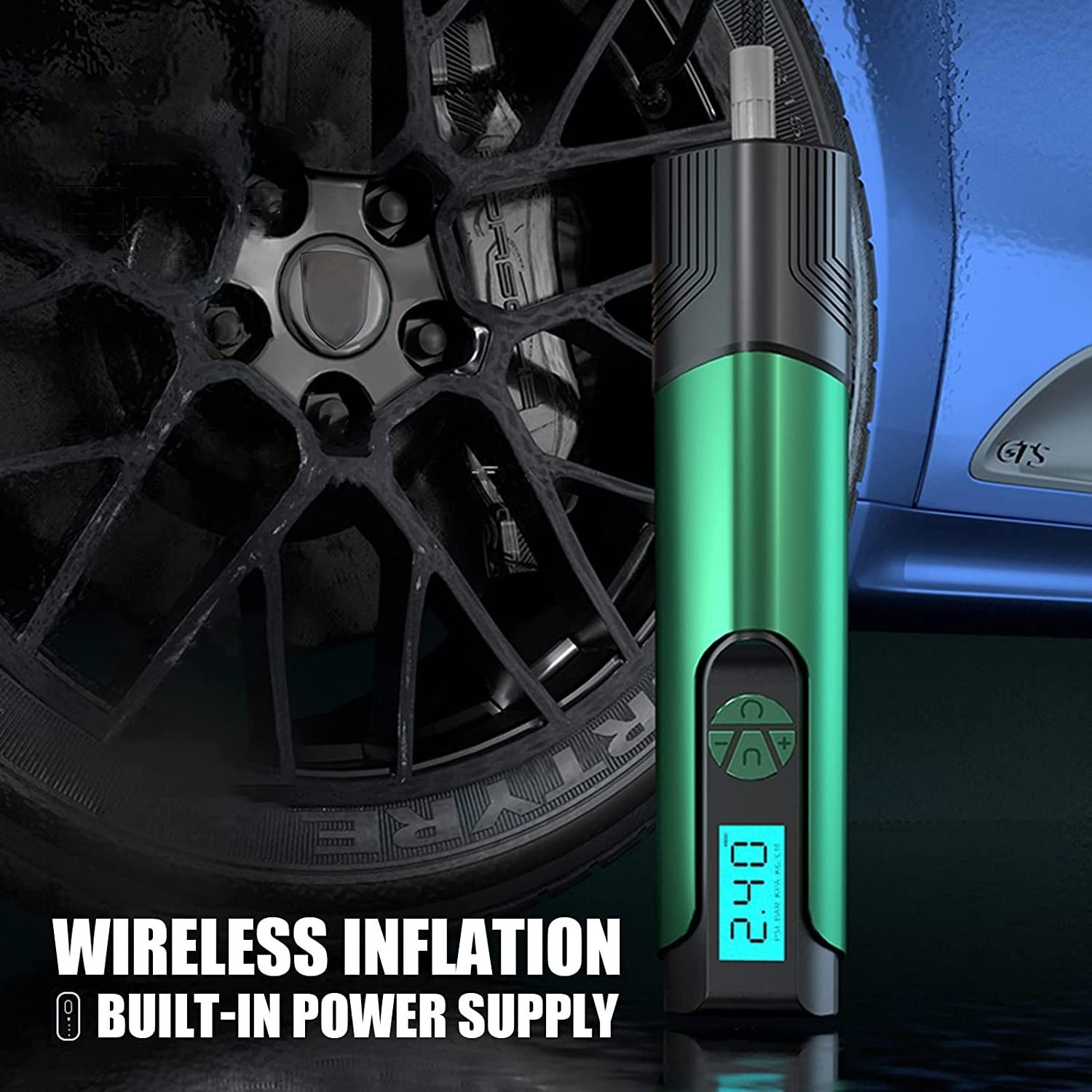 High Quality Rechargeable Cordless Intelligent Digital Car Tire Air Inflator Air Hawk Pro Automatic Cordless Tire Inflator