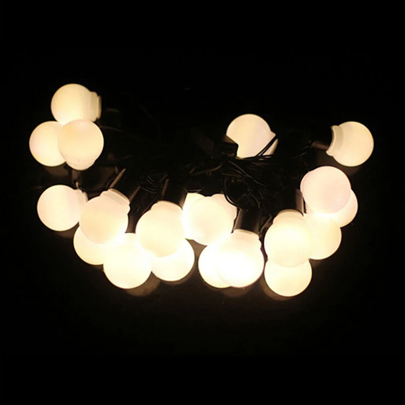 Led Holiday Light Bulb Outdoor Lighting Garden Patio Bistro Event Illumination Led Garland Festoon Ball String Light