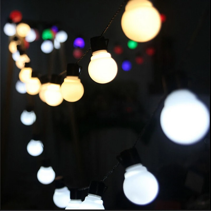 Led Holiday Light Bulb Outdoor Lighting Garden Patio Bistro Event Illumination Led Garland Festoon Ball String Light