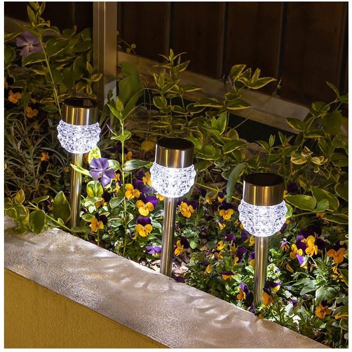 Wholesale Waterproof Stainless Steel Solar Garden Light Solar Lamps Outdoor Floor Patio Waterproof Garden Lights