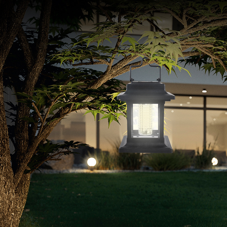 High Quality Classic Outdoor 6000K Led Lighting Solar Powered Hanging Lantern Garden Lamp Light For Trees