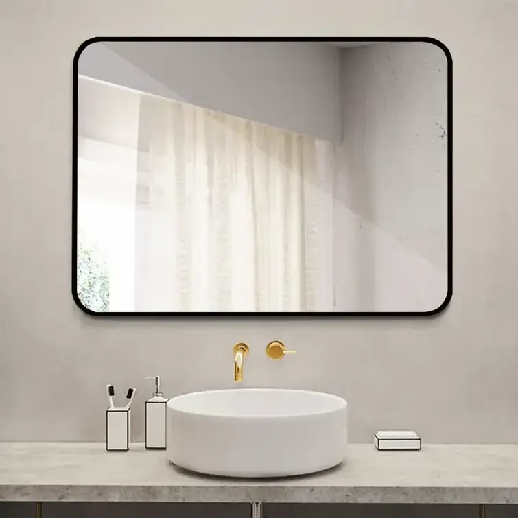 Bathroom mirror Wall hanging toilet toilet Bathroom Glass mirror wall hanging bathroom mirror